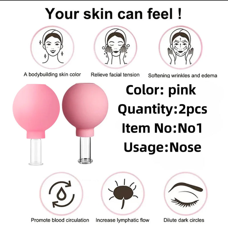 Kit Facial Cupping Therapy Set Vacuum Cupping