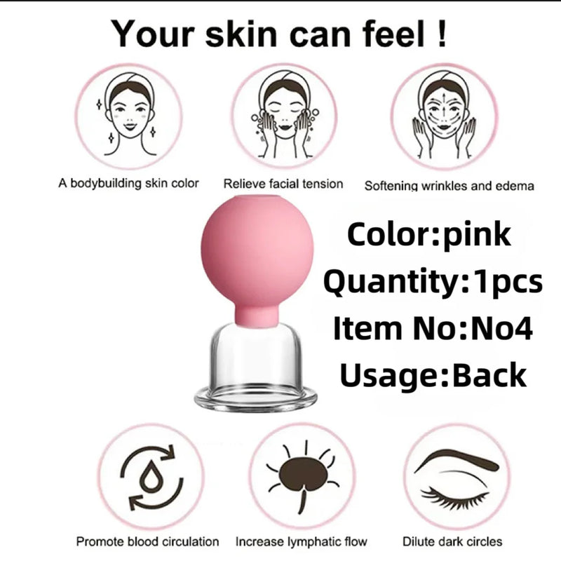 Kit Facial Cupping Therapy Set Vacuum Cupping