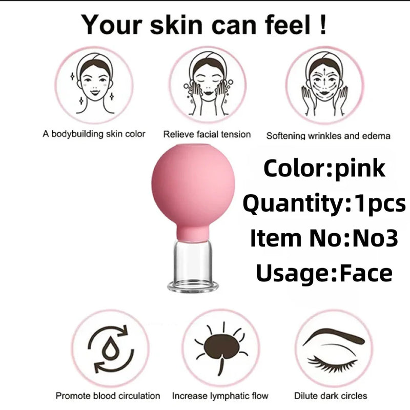 Kit Facial Cupping Therapy Set Vacuum Cupping