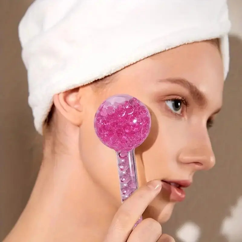 Ladies facial treatment with puck