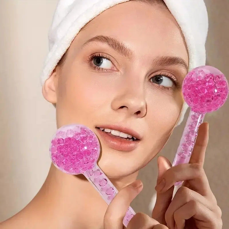 Ladies facial treatment with puck
