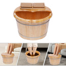 Wooden foot bath for massage,
