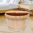 Wooden foot bath for massage,